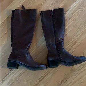 Leather riding boots